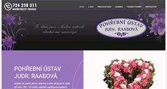 Desktop Screenshot of pohrebniustavraabova.cz